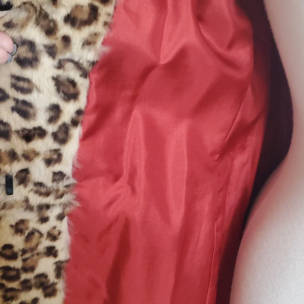 Leopard Rabbit Fur Coat - Picture 7 of 8